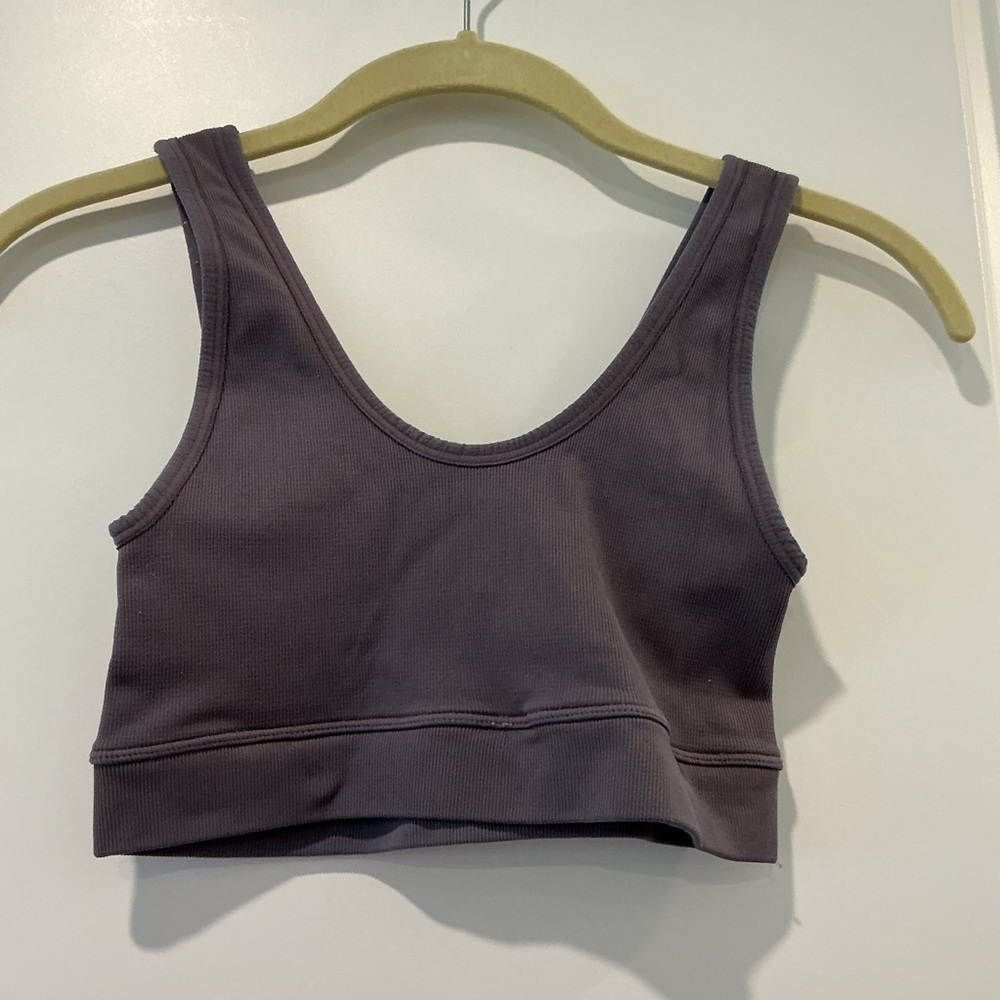 Bombshell Sportswear Grey Snap Seamless Sports Bra - Picture 3 of 4